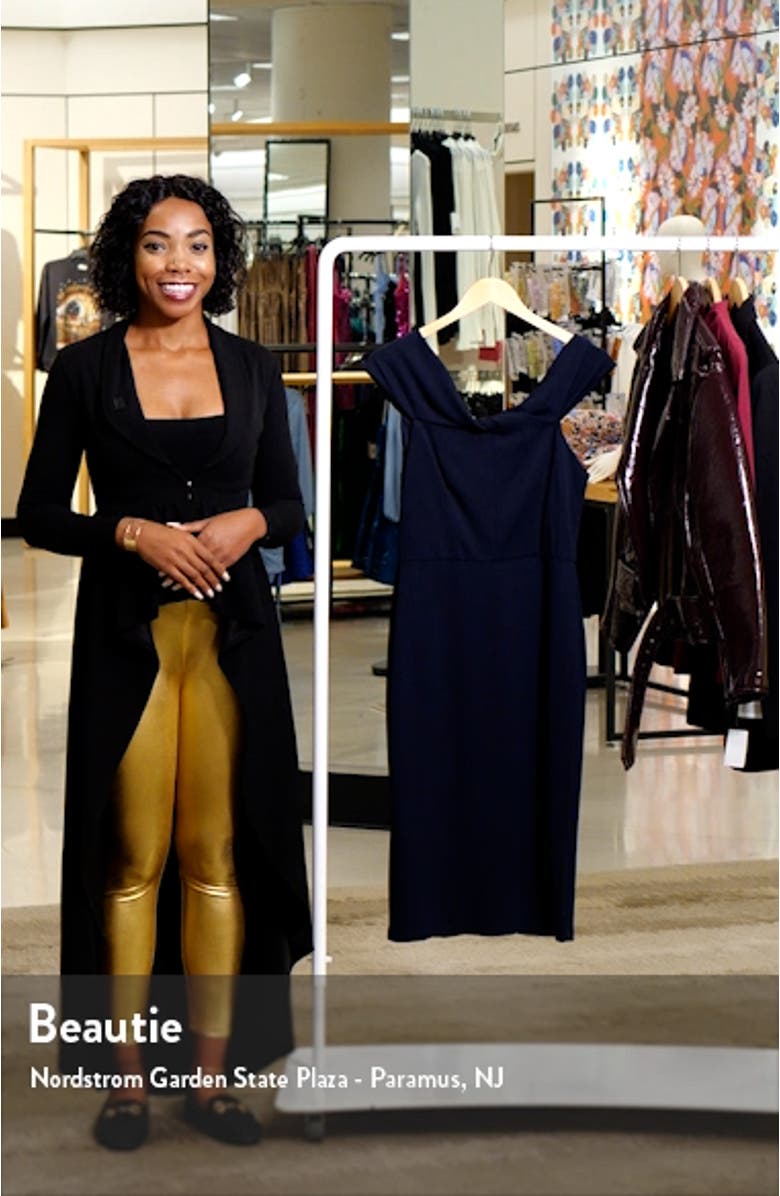 Off the Shoulder Sheath Cocktail Dress, sales video thumbnail