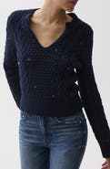 Pistola Shana Embroidered Cable Knit Sweater