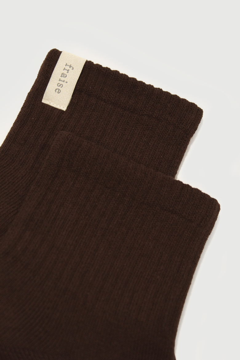 Espresso Quarter Crew Grip Sock, Alternate, color, Espresso