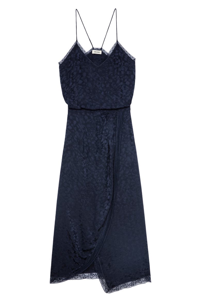 Rixi Leopard Jacquard Silk Dress, Alternate, color, ENCRE