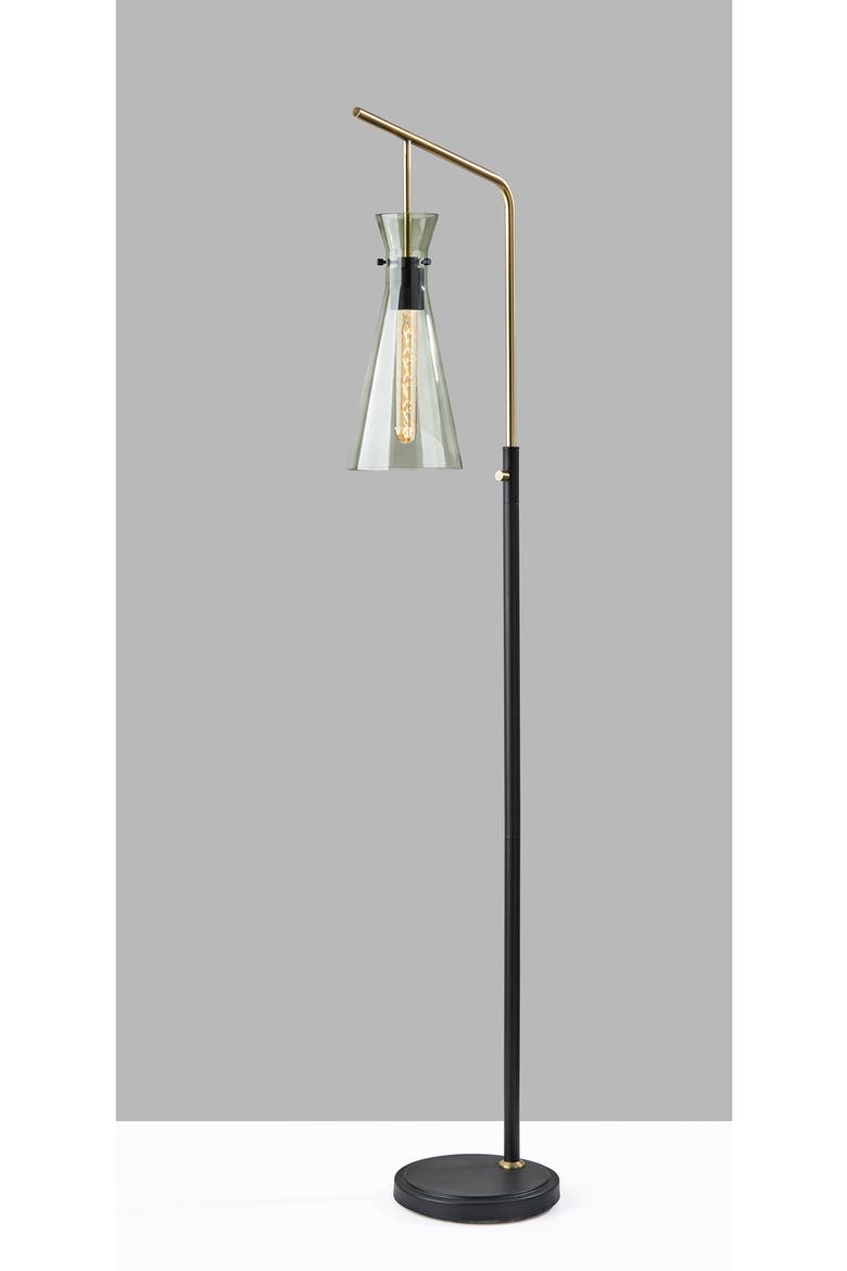 Walker Floor Lamp, Alternate, color, BLACK