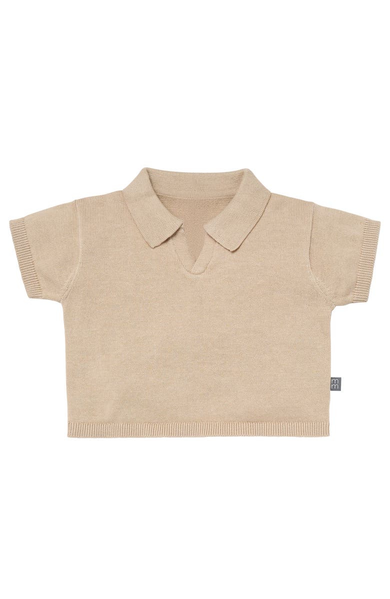 Modern Moments<sup>™</sup> by Gerber 2-Piece Baby Johnny Collar Sweater Knit Set, Alternate, color, Tan