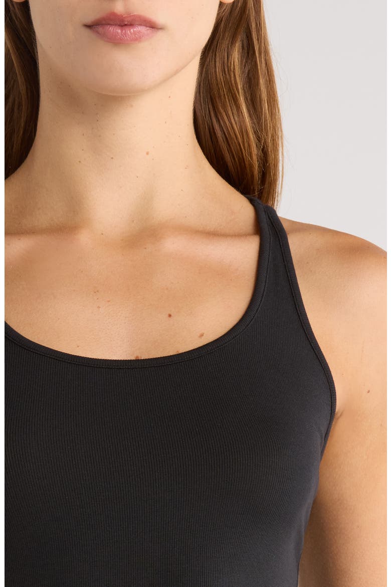 Soft Rib Racerback Pajama Tank, Alternate, color, IMMERSED BLACK