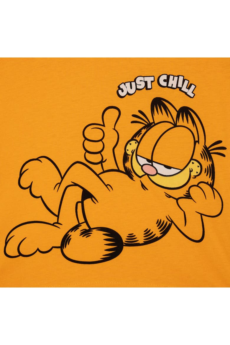 Hooded T-Shirt, Alternate, color, Garfield Orange