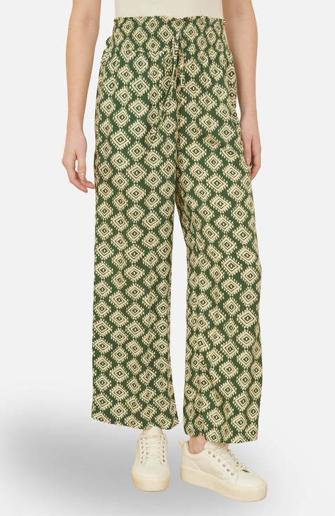 Geo Print Relaxed Fit Trousers