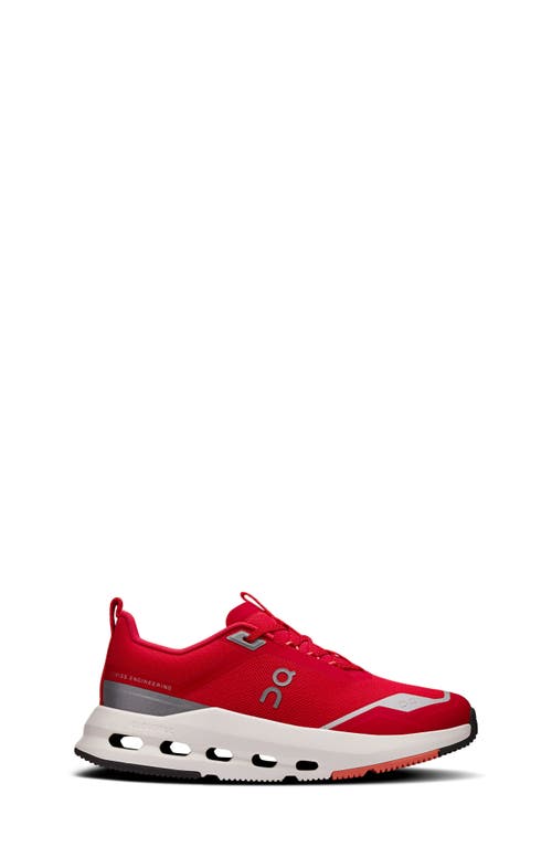 On Kids' Cloudnova Youth Sneaker In Red
