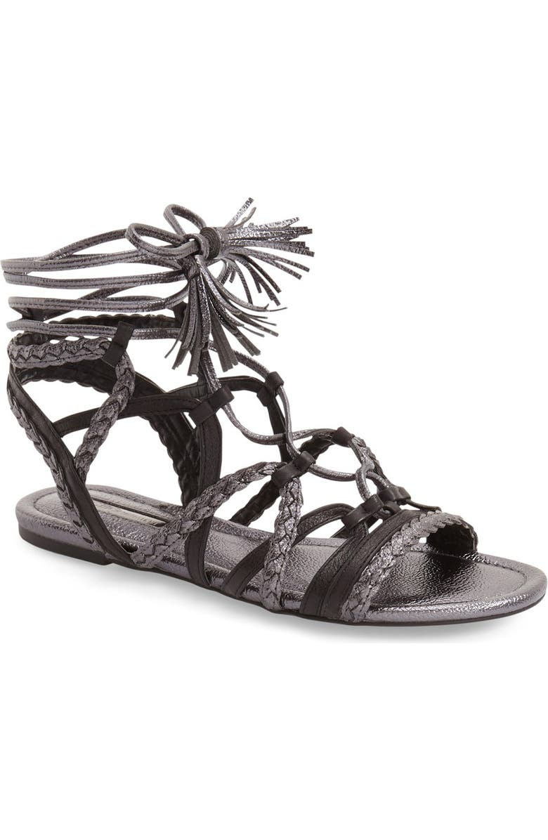 BCBGeneration 'Finlyn' Flat Lace-Up Sandal, Main, color,