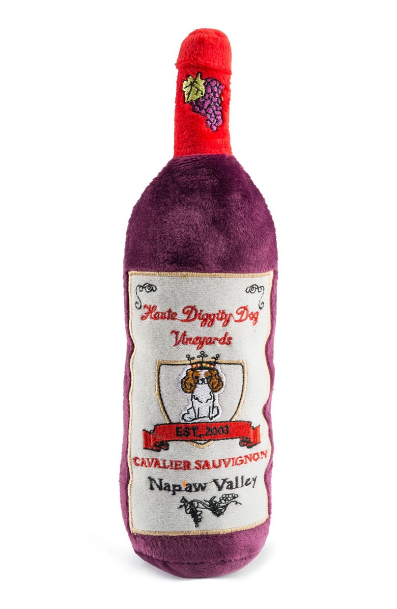 Haute Diggity Dog Cavalier Sauvignon Dog Toy, Main, color, Purple