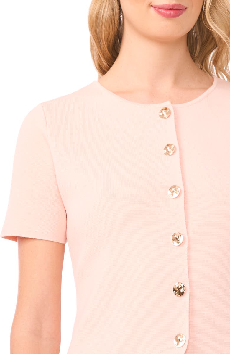 Ted Baker Gail Longline Split Hem Button-Up Shirt, Alternate, color, Cloud Pink