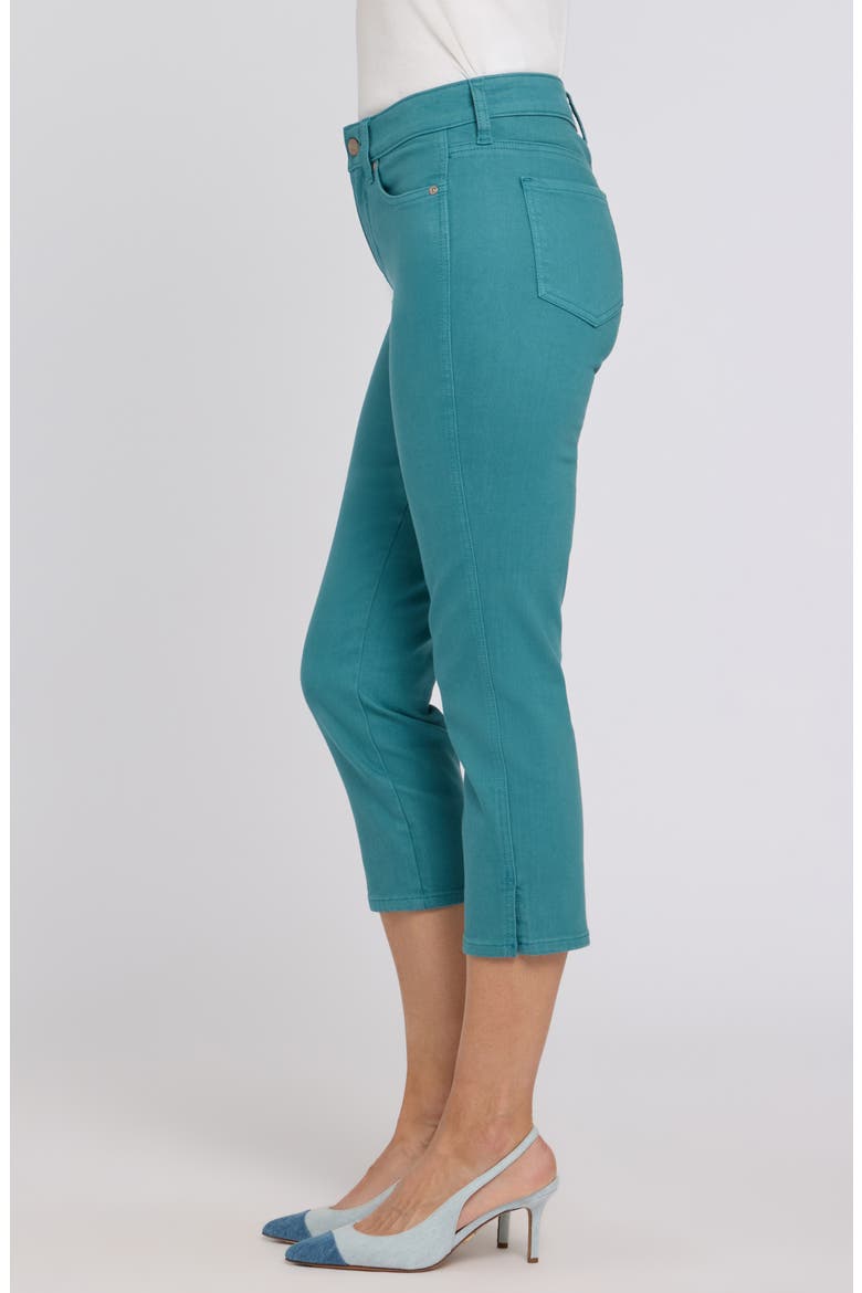 Chloe Cool Embrace® Side Slit Capri Jeans, Alternate, color, HARBOR BLUE
