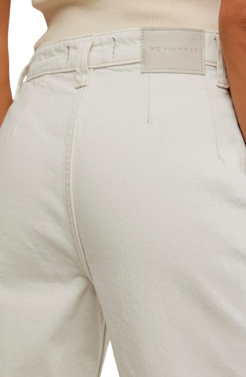 Free People Cerine Relaxed Bootcut Jeans In White
