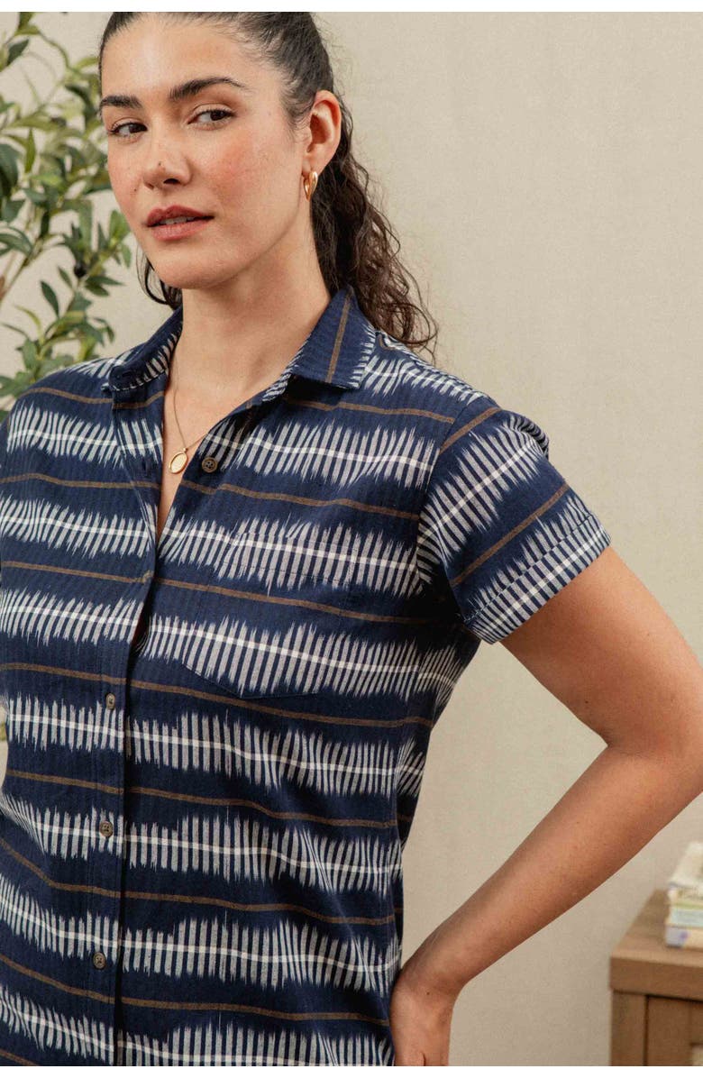 Bridge & Burn Loren Shirt Dress, Alternate, color, Dusk Mirage