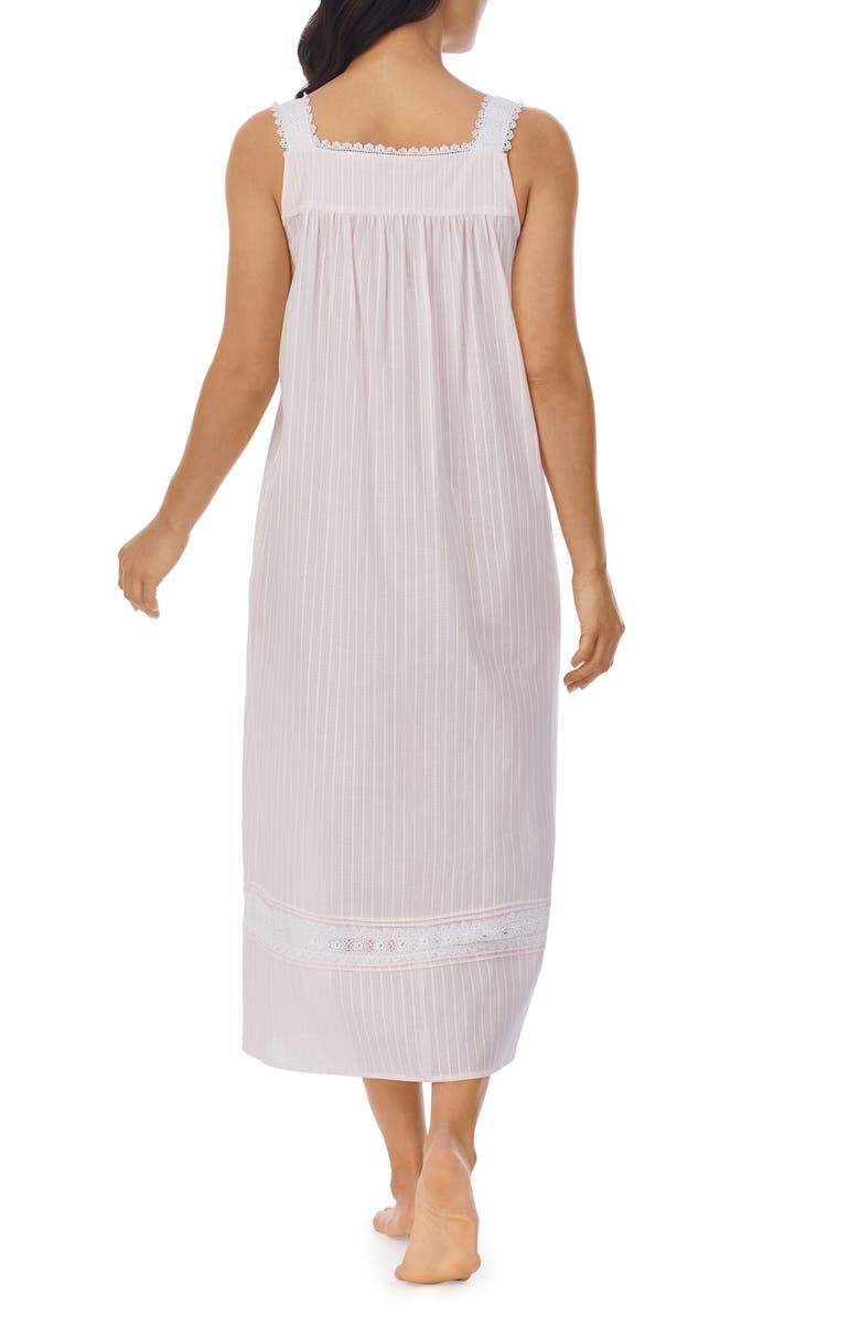 Eileen West Sleeveless Cotton Nightgown, Alternate, color, Blush