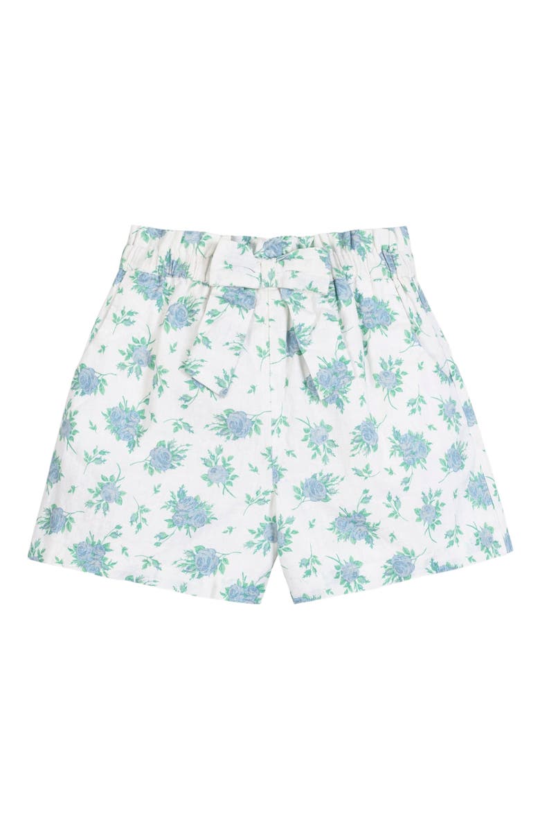 Hope & Henry Girls' Pull-On Cinched Waist Linen Short, Kids, Main, color,