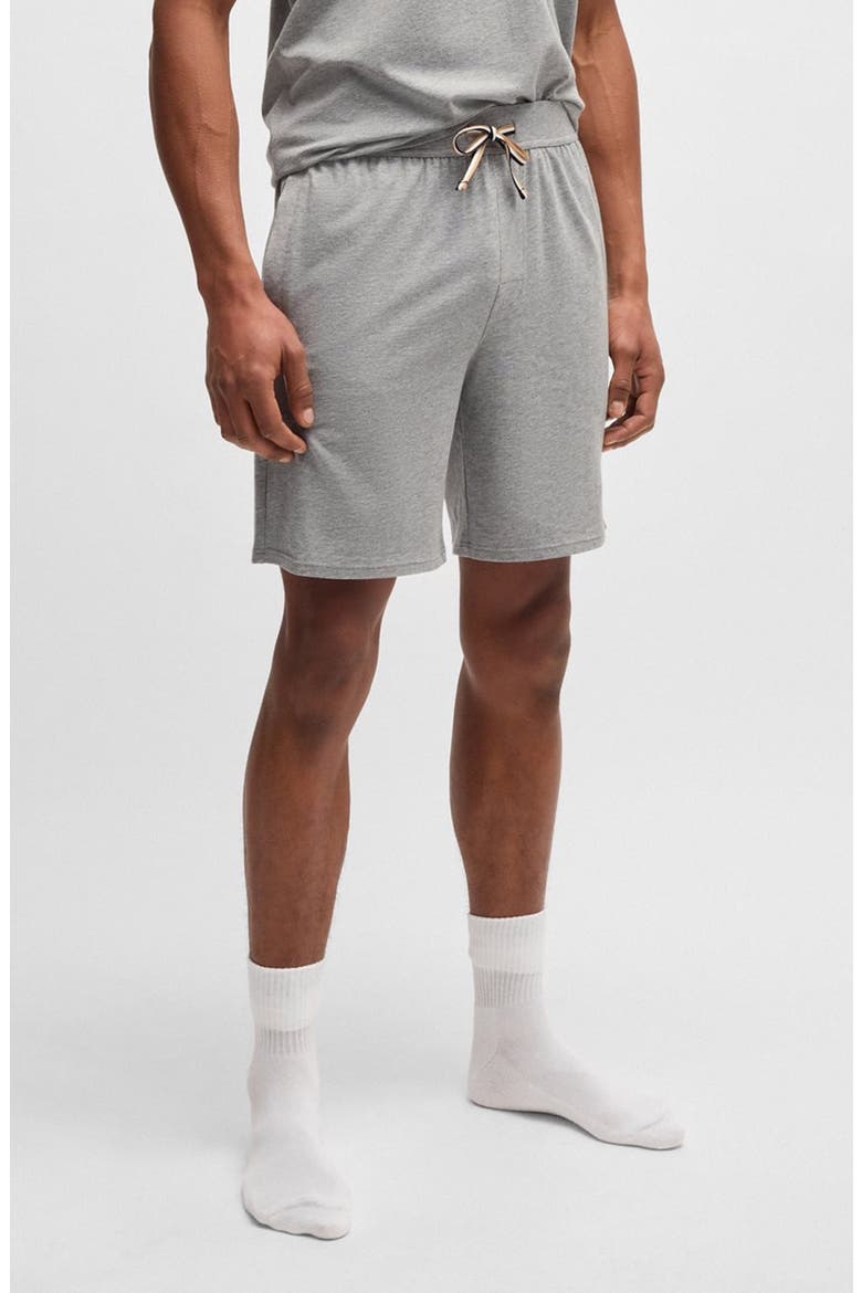 Unique Drawstring Jersey Lounge Shorts, Main, color, MEDIUM GREY