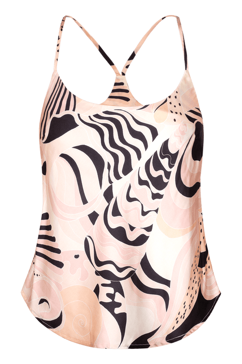 Salacia Bias-Cut V-Back Printed Tank