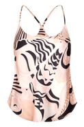 Untitled in Motion Salacia Bias-Cut V-Back Printed Tank
