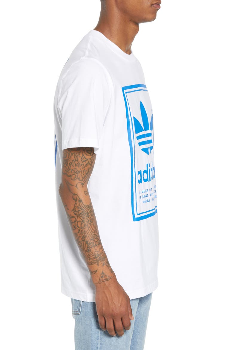 adidas Vintage Logo Graphic T-Shirt, Alternate, color, WHITE