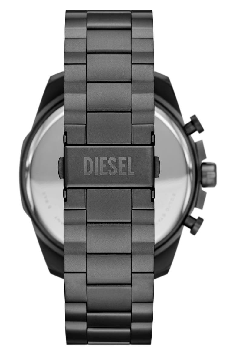 Mega Chief Gunmetal Chronograph Bracelet Watch, 48mm, Alternate, color, GRAY