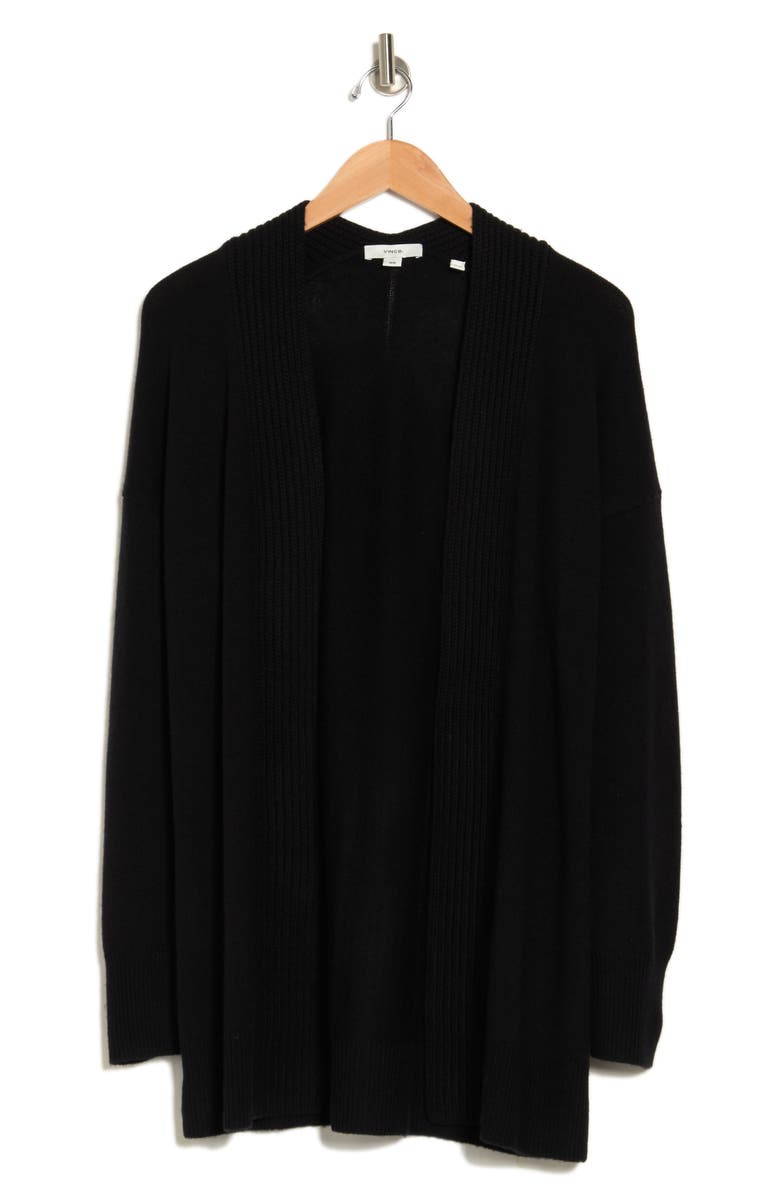 Vince Wool & Cashmere Cardigan, Alternate, color, Black