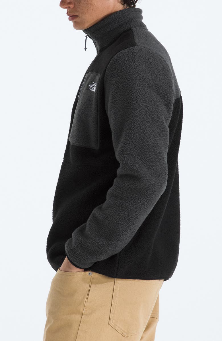 The North Face Yumiori Half Zip Recycled Fleece Pullover, Alternate, color, Tnf Black/ Asphalt Grey