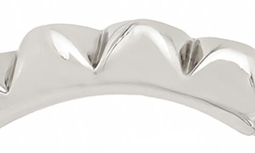 Shop Allsaints Small Studded Hoop Earrimgs In Rhodium