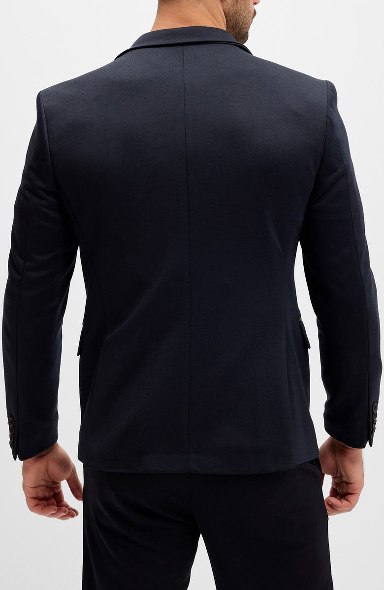 RON TOMSON Notch Lapel Zip Blazer, Alternate, color, Navy