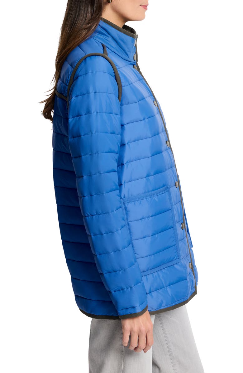 NIC+ZOE Allovette Reversible Quilted Jacket, Alternate, color, Blue Multi