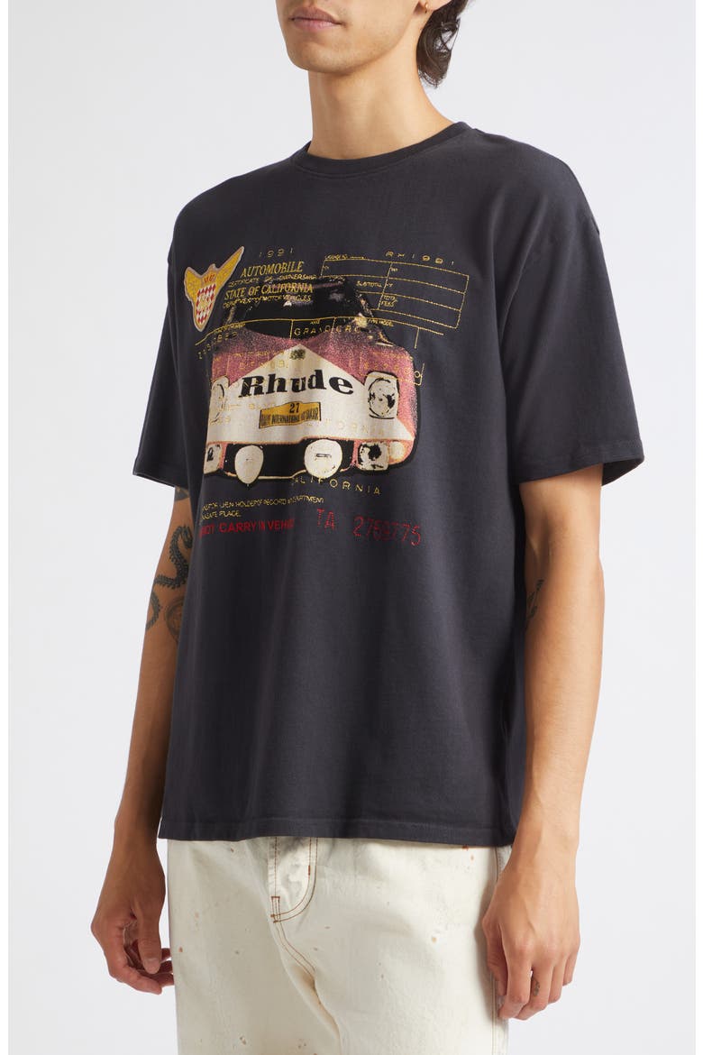 Slip Graphic T-Shirt, Alternate, color, VINTAGE BLACK/ WHITE/ RED