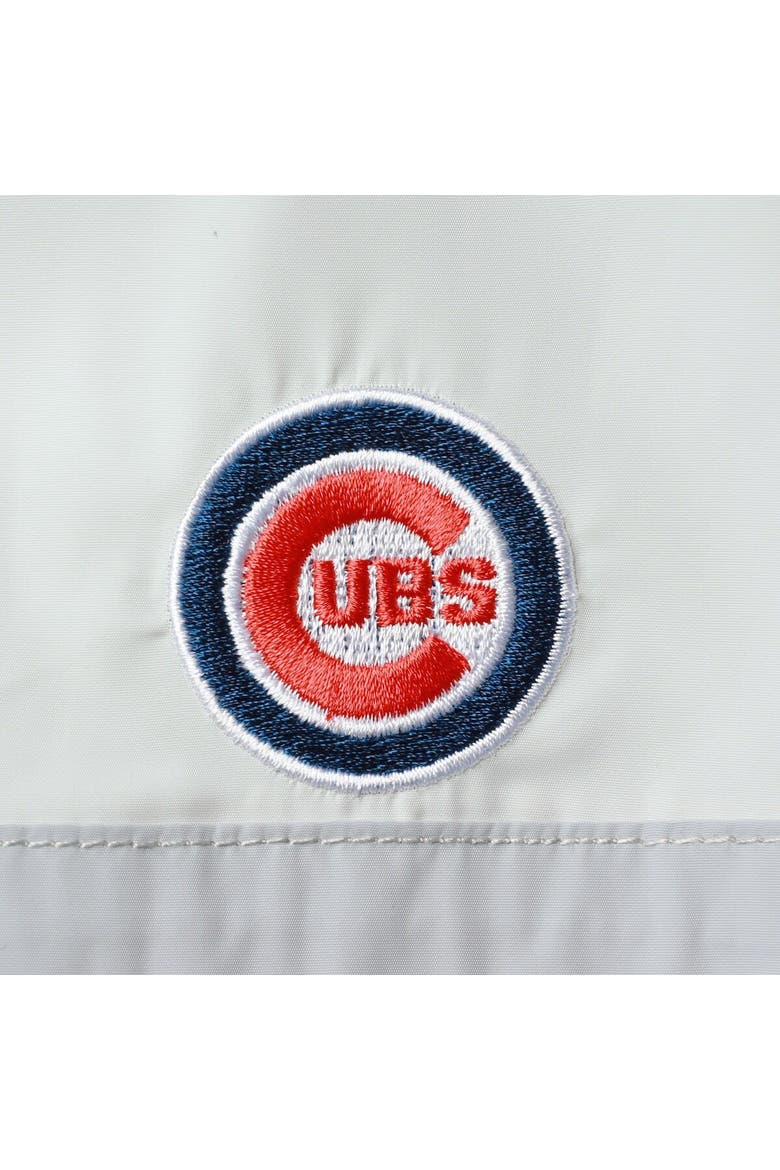 Women's The Wild Collective Royal Chicago Cubs Colorblock Track Raglan Full-Zip Jacket, Alternate, color, Light Blue