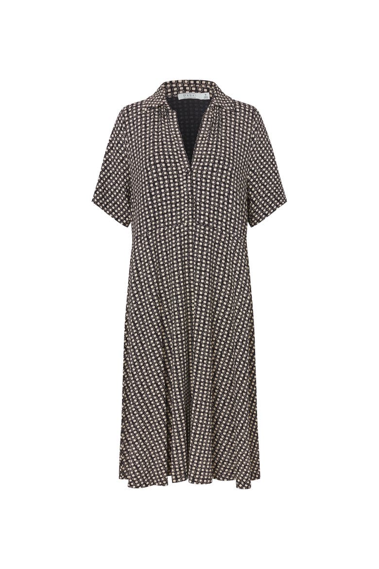 MaNaterinna Draped Shirt Midi Dress, Alternate, color, Black