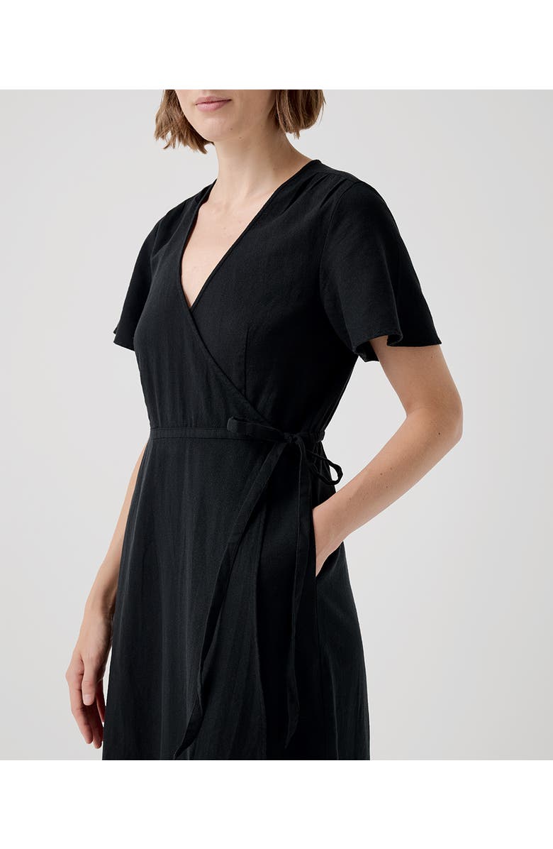 Pact Organic Cafe Crepe Wrap Dress, Alternate, color,