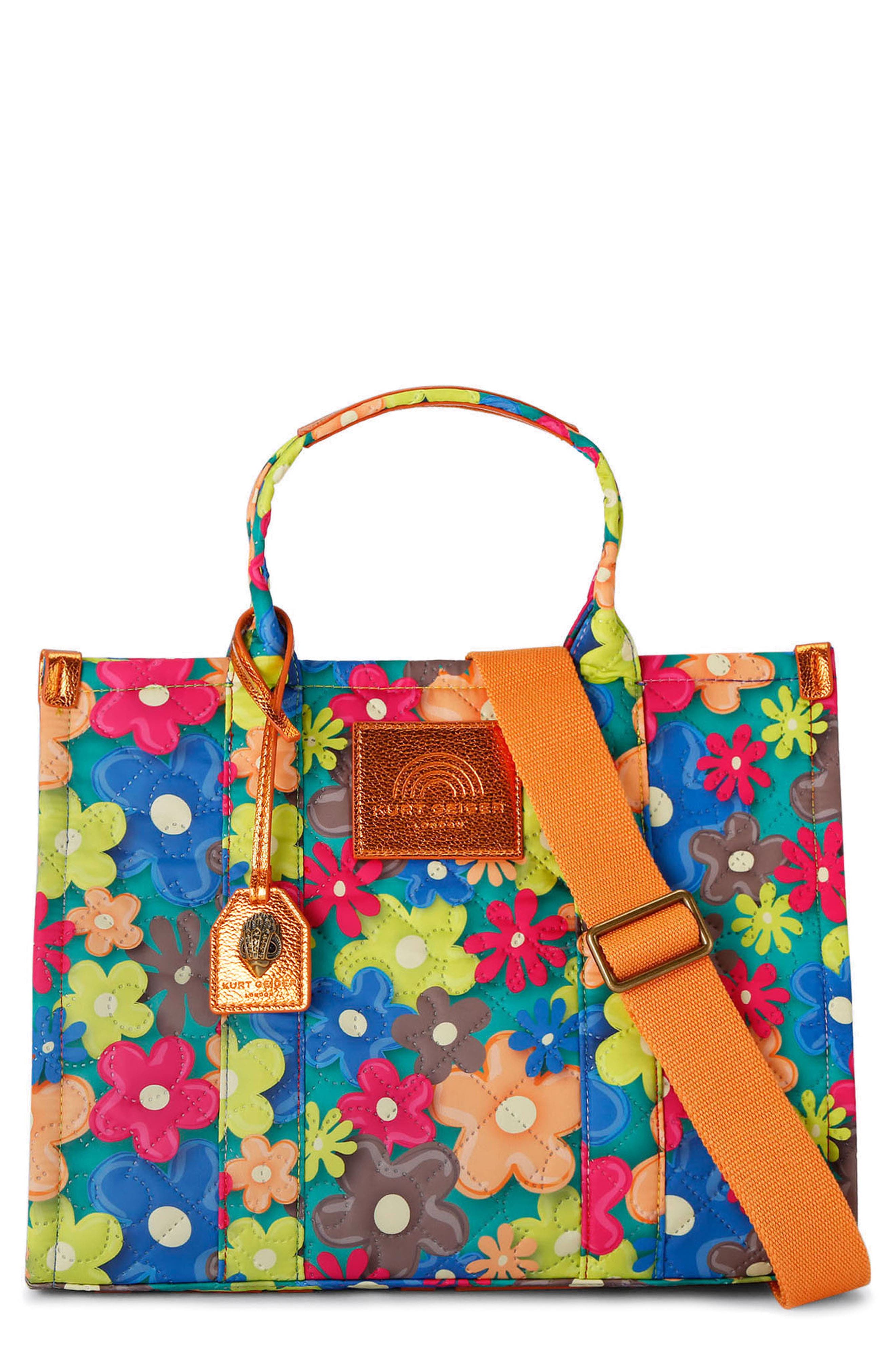 Southbank Quilted Tote, Main, color, BLUE MULTI