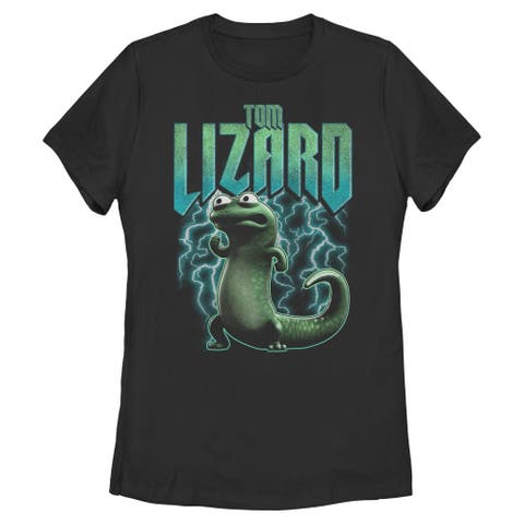 Women's Hoppers Tom Lizard Electrifying Pose  Graphic T-Shirt