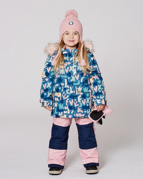 Deux Par Deux Two-piece Discover Snowsuit With Jacket In Green