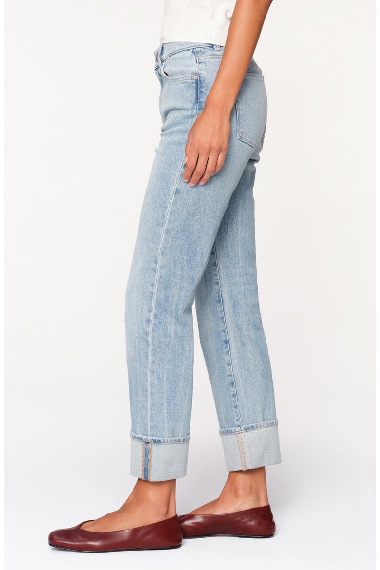 Patti High Waist Ankle Straight Leg Jeans, Alternate, color, ARUBA CUFFED VINTAGE