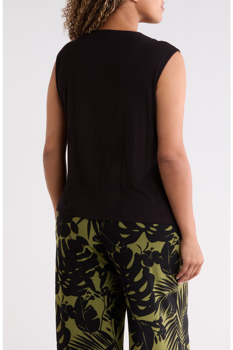 Cowl Neck Extended Shoulder Top, Alternate, color, ANNE BLACK