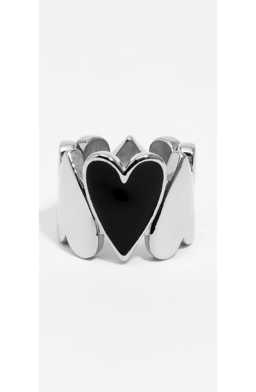 Bimba Y Lola Hearts Shape Ring In Silver