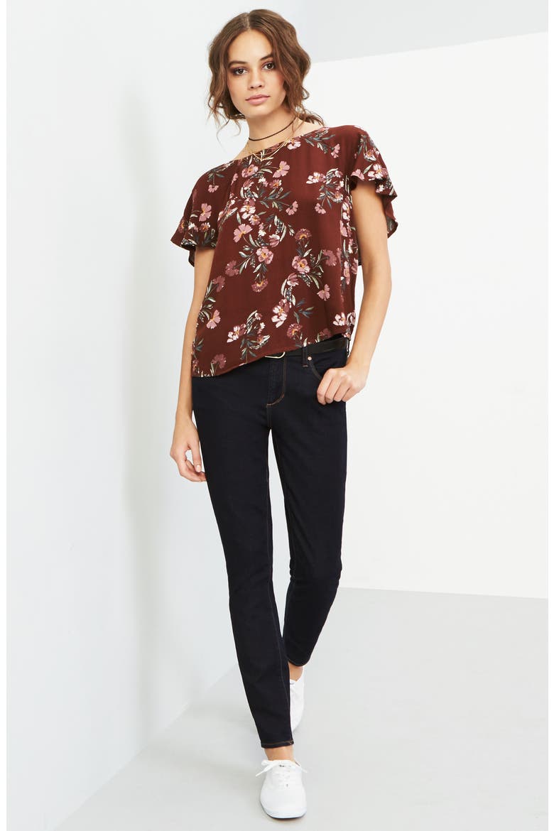 'Sarah' Skinny Jeans, Alternate, color, MELROSE