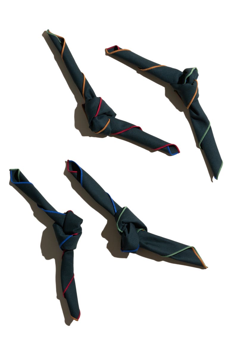 ATELIER SAUCIER Varsity Set of 4 Napkins, Alternate, color,