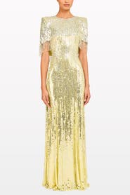 Jenny Packham Blake Sequin-Embellished Maxi Dress