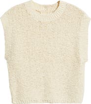 Treasure & Bond Slub Cotton Cap Sleeve Sweater