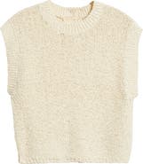 Treasure & Bond Slub Cotton Cap Sleeve Sweater