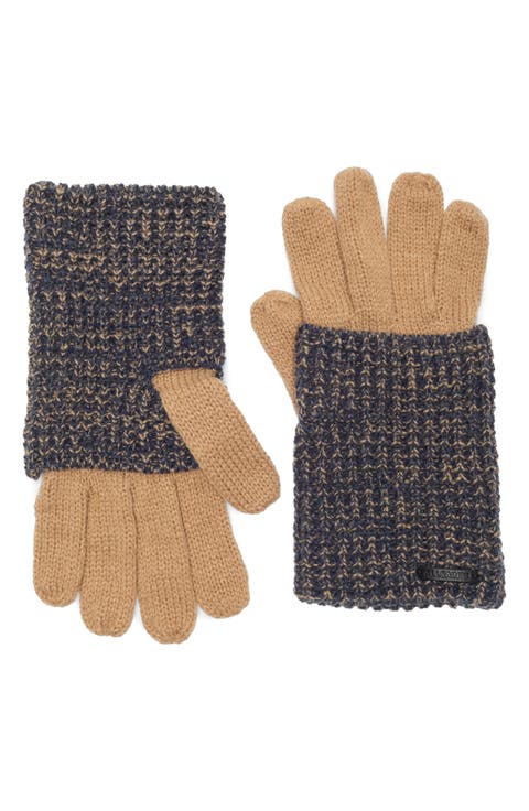 Angled Stitch Marled Gloves