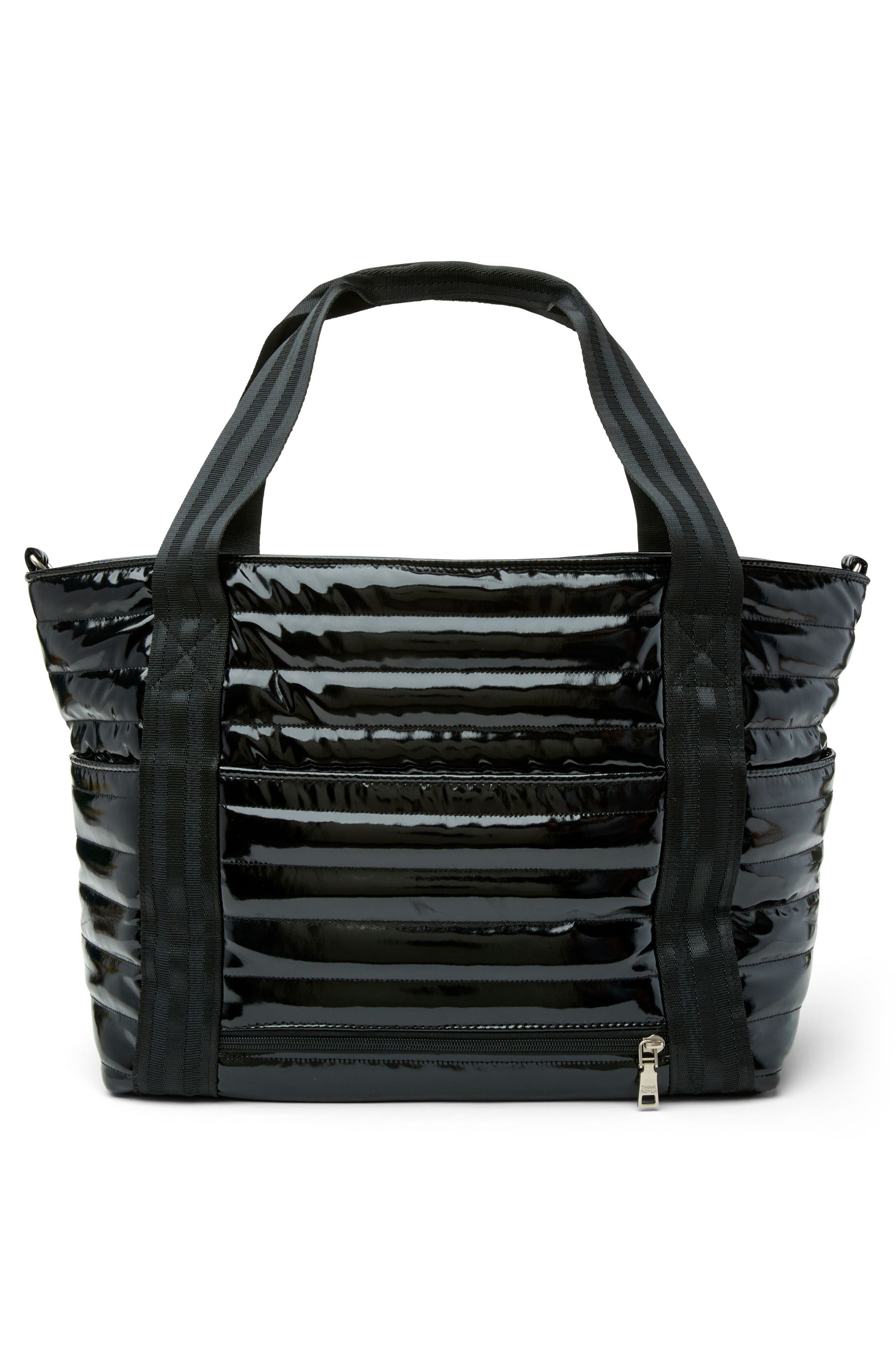 Jetset Wingman Tote, Alternate, color, BLACK PATENT