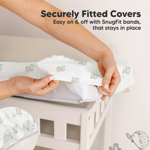 Keababies 2-pack Isla Changing Pad Covers In Elly