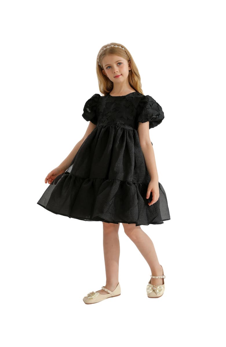Tulleen Winona Dress, Alternate, color, Black