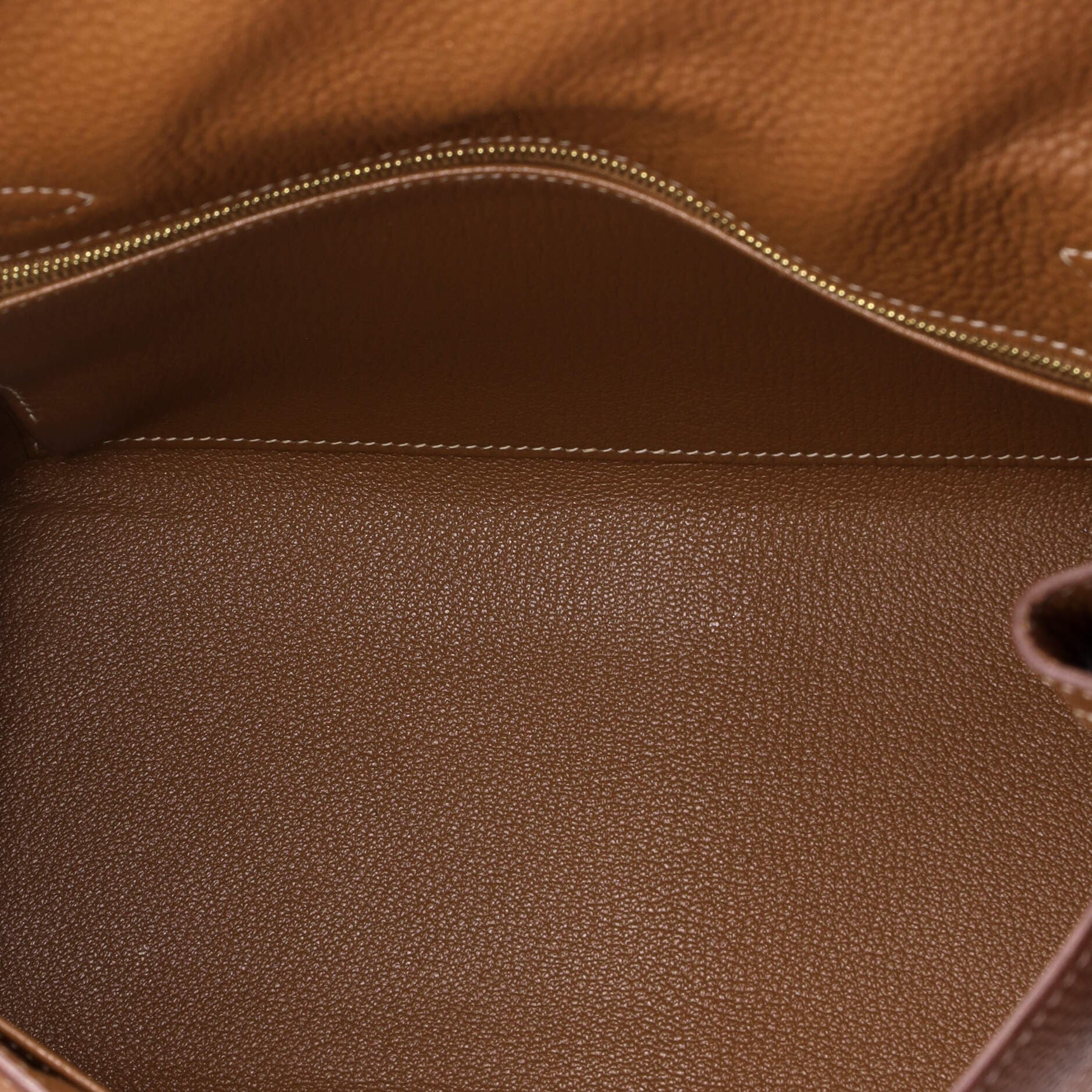 Pre-Owned Hermes Kelly Handbag Brown Togo with Gold Hardware 28, Alternate, color, Gold