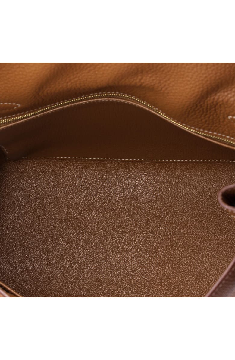 Pre-Owned Hermes Kelly Handbag Brown Togo with Gold Hardware 28, Alternate, color, Gold