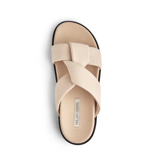 Neil J. Rodgers Obi Sandal In Creme Nappa